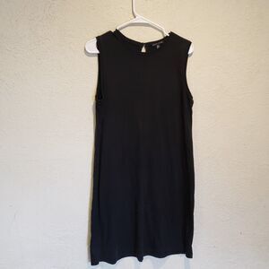 Eileen Fisher Dress Womens Medium Sleeveless Tan Tencel Midi Laggenlook